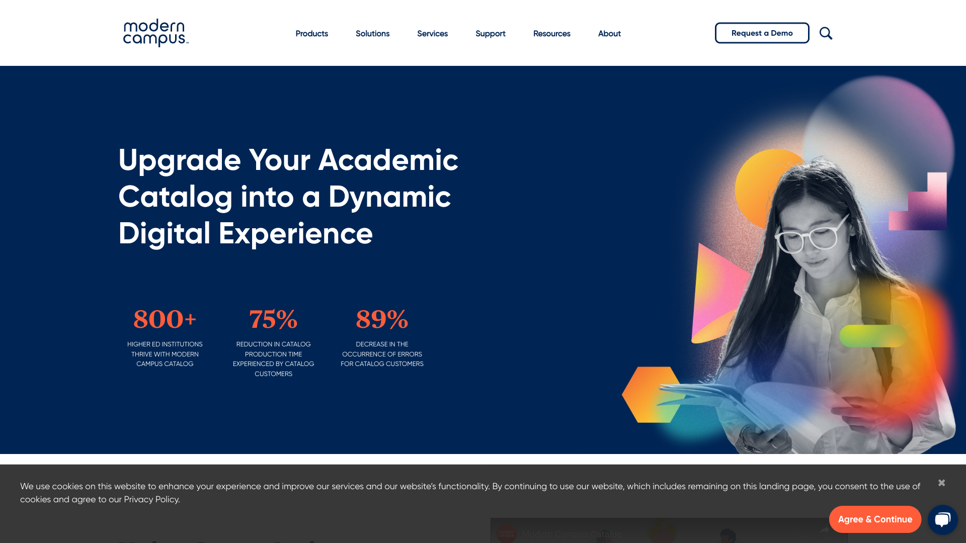 Acalog Website Homepage