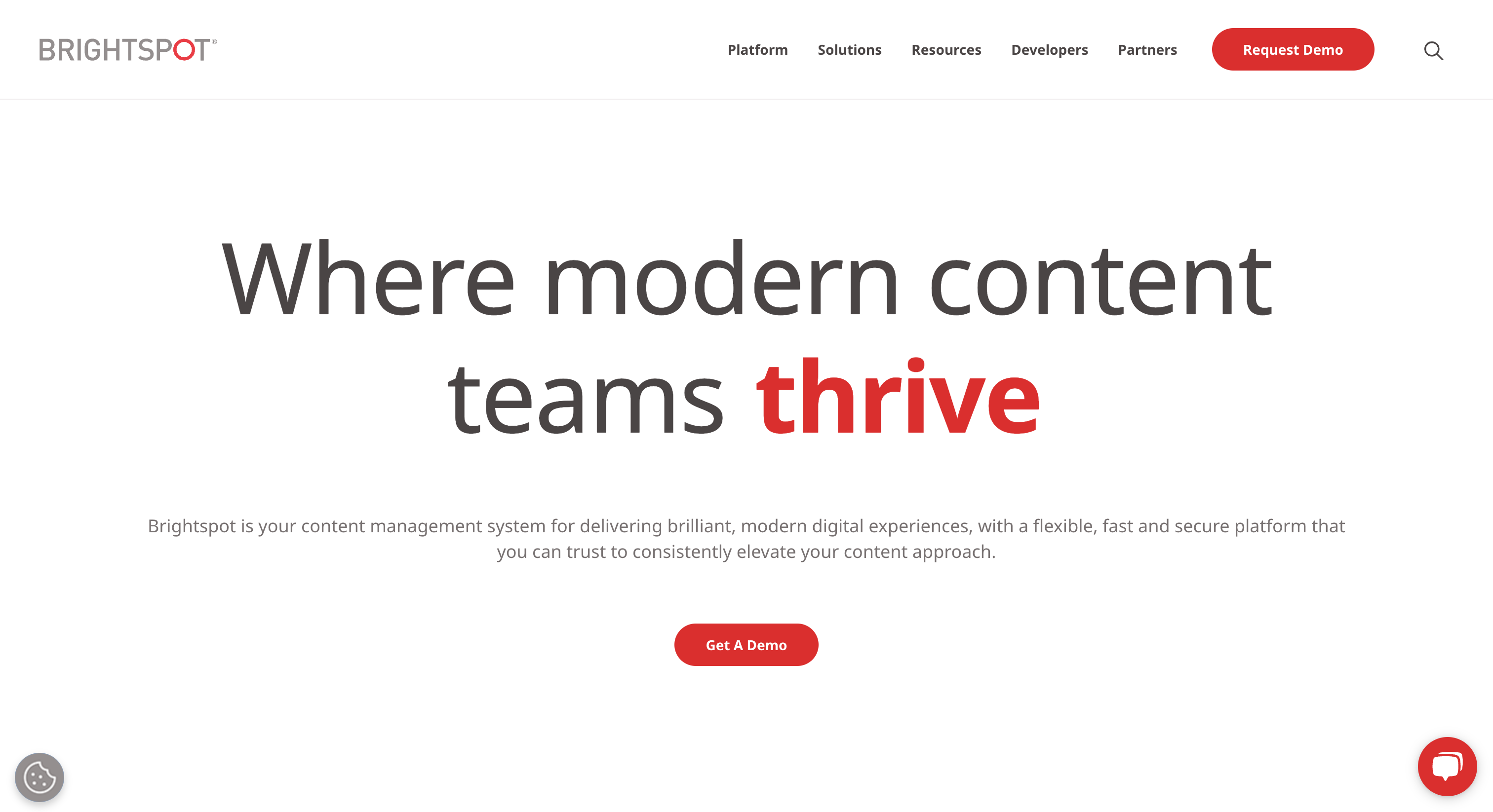 Brightspot Website Homepage