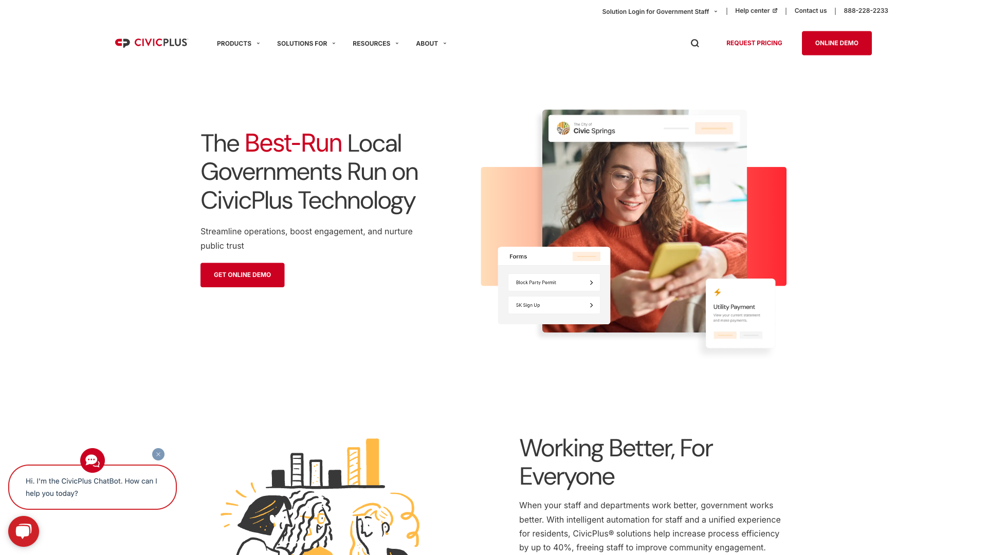 CivicPlus Website Homepage