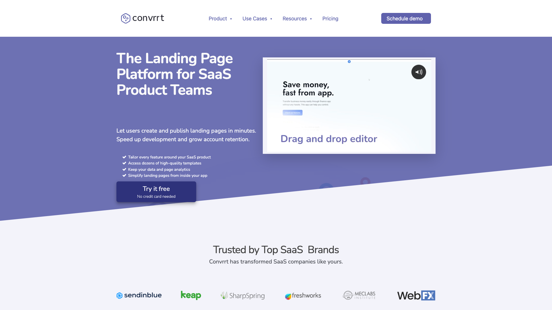 Convrrt Website Homepage