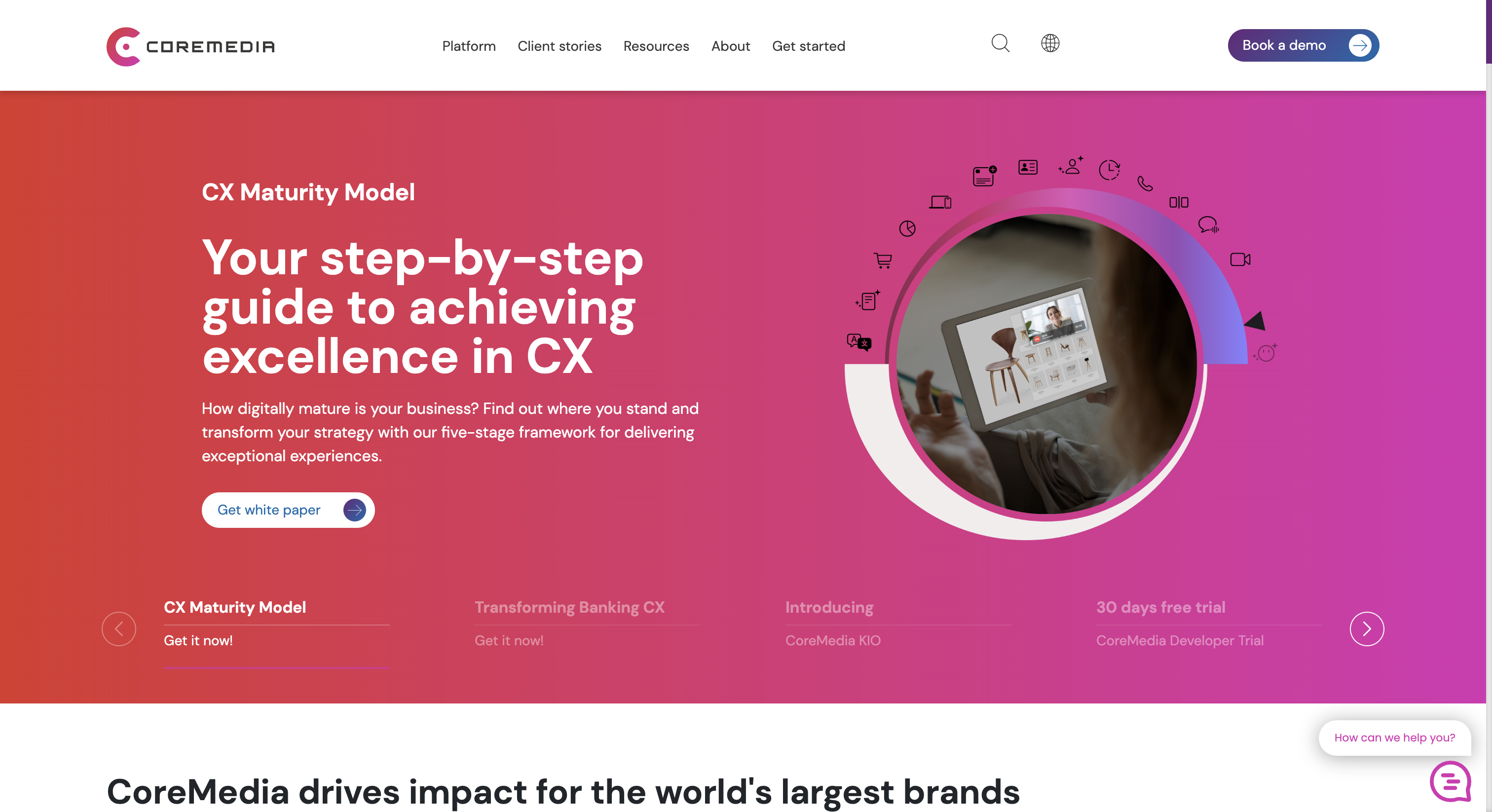 CoreMedia Website Homepage