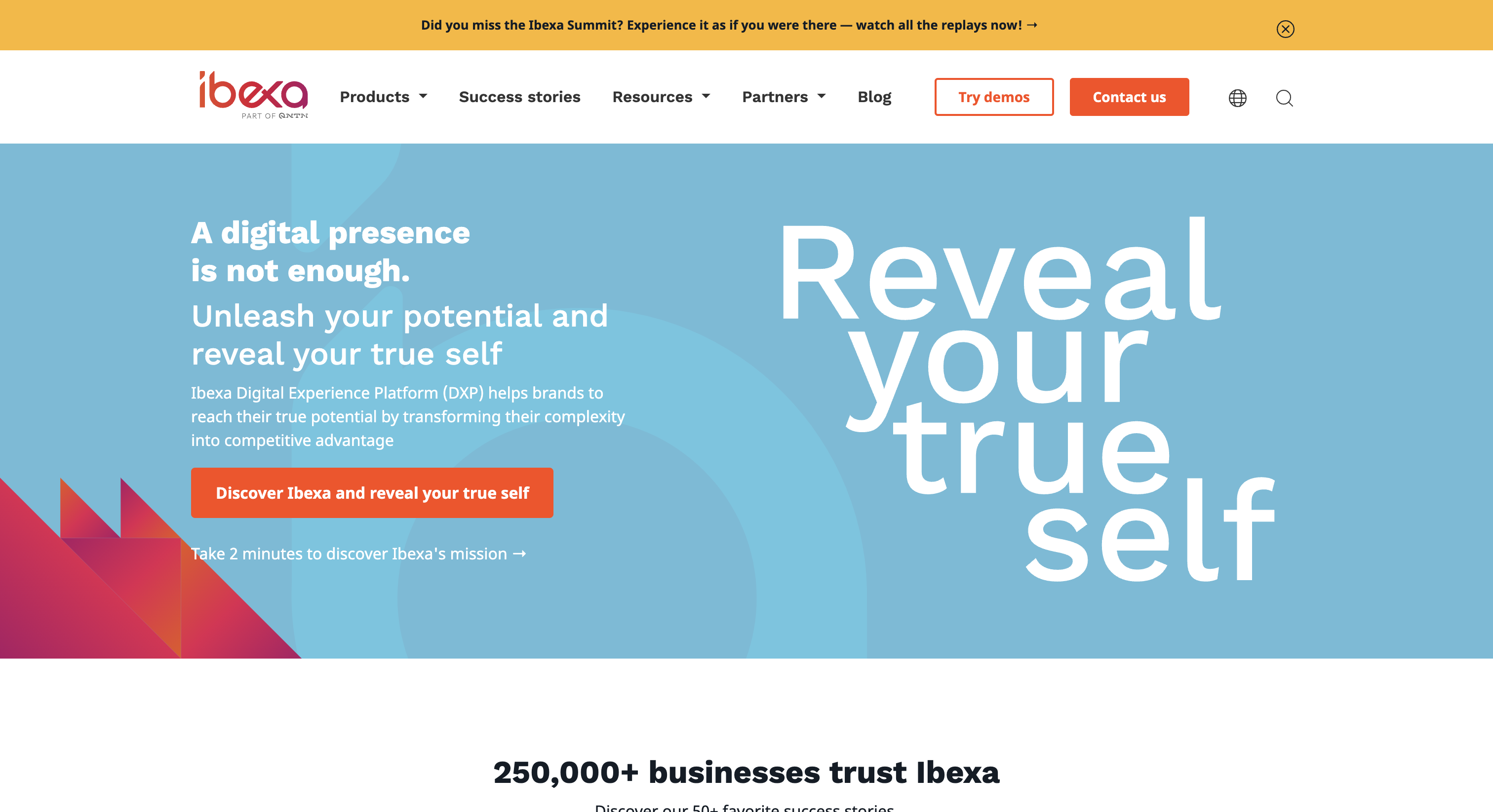 eZ Systems Website Homepage