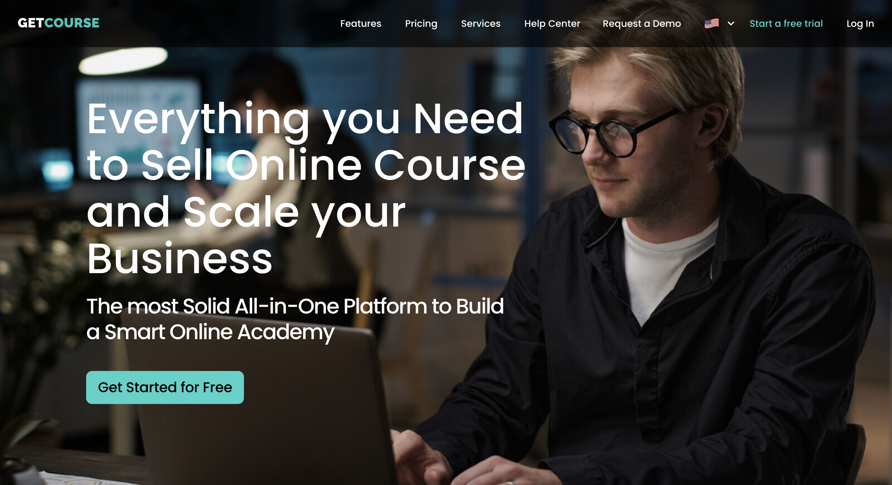 GetCourse Website Homepage