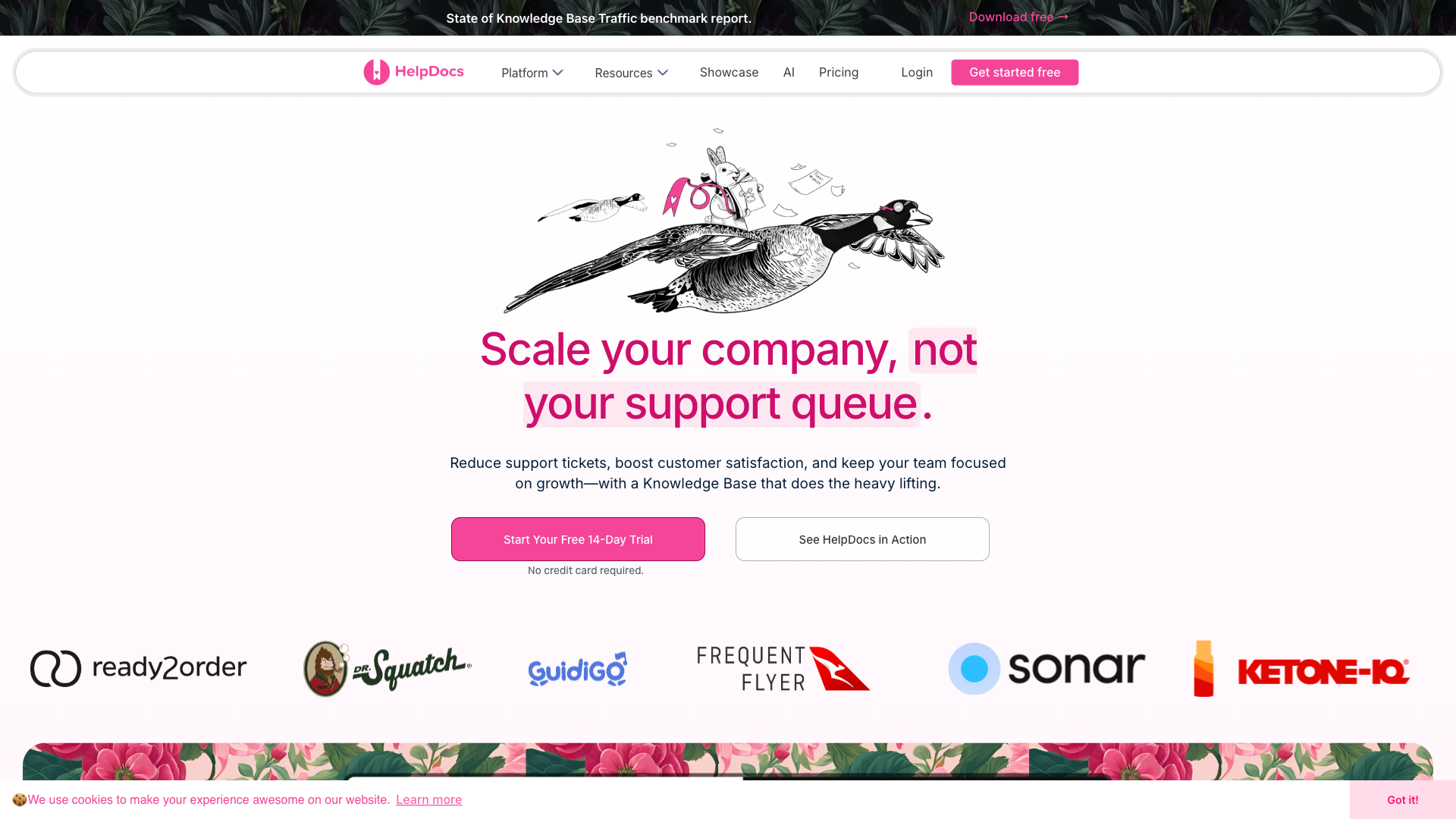 HelpDocs Website Homepage