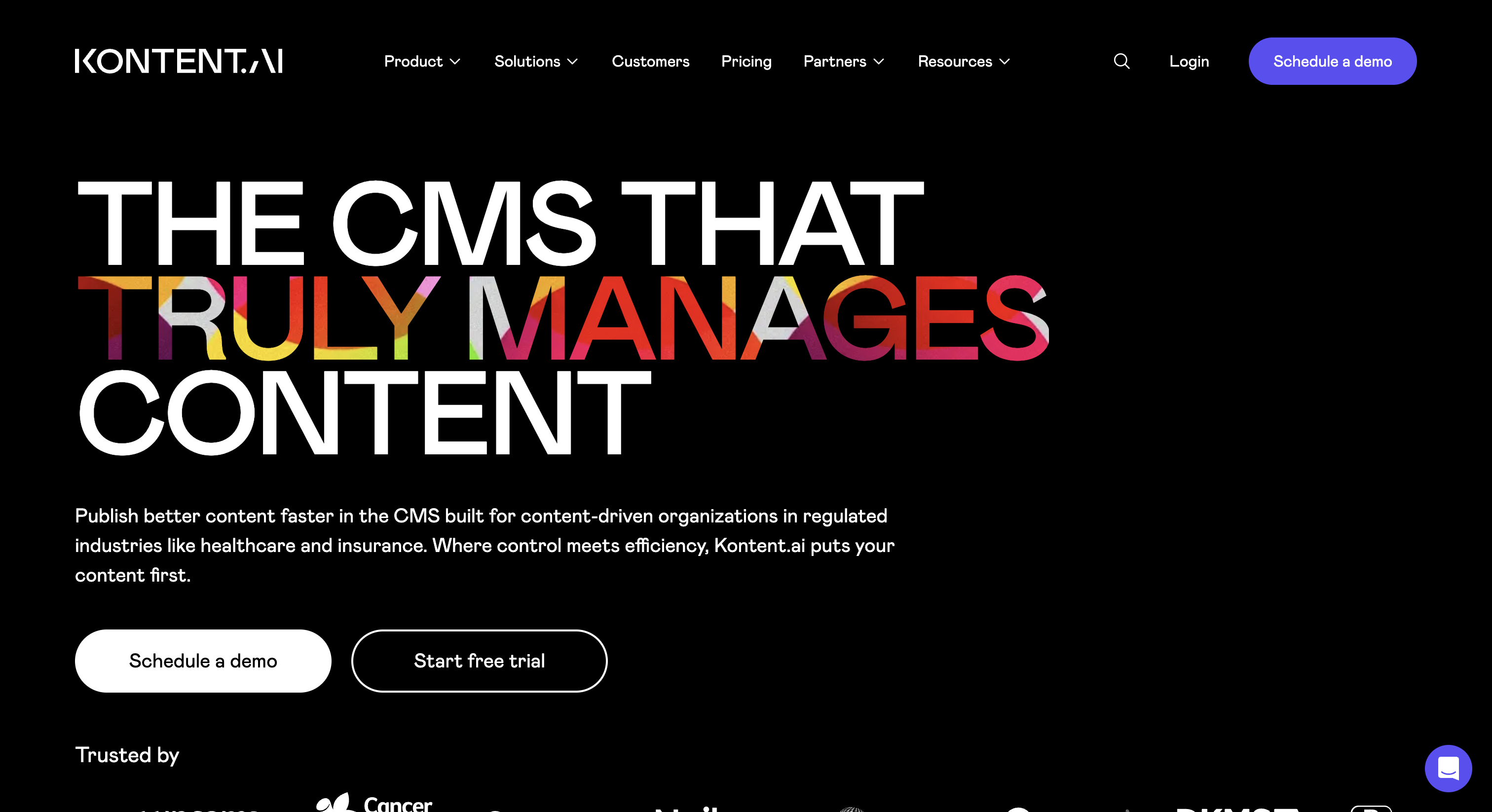 Kontent.ai Website Homepage