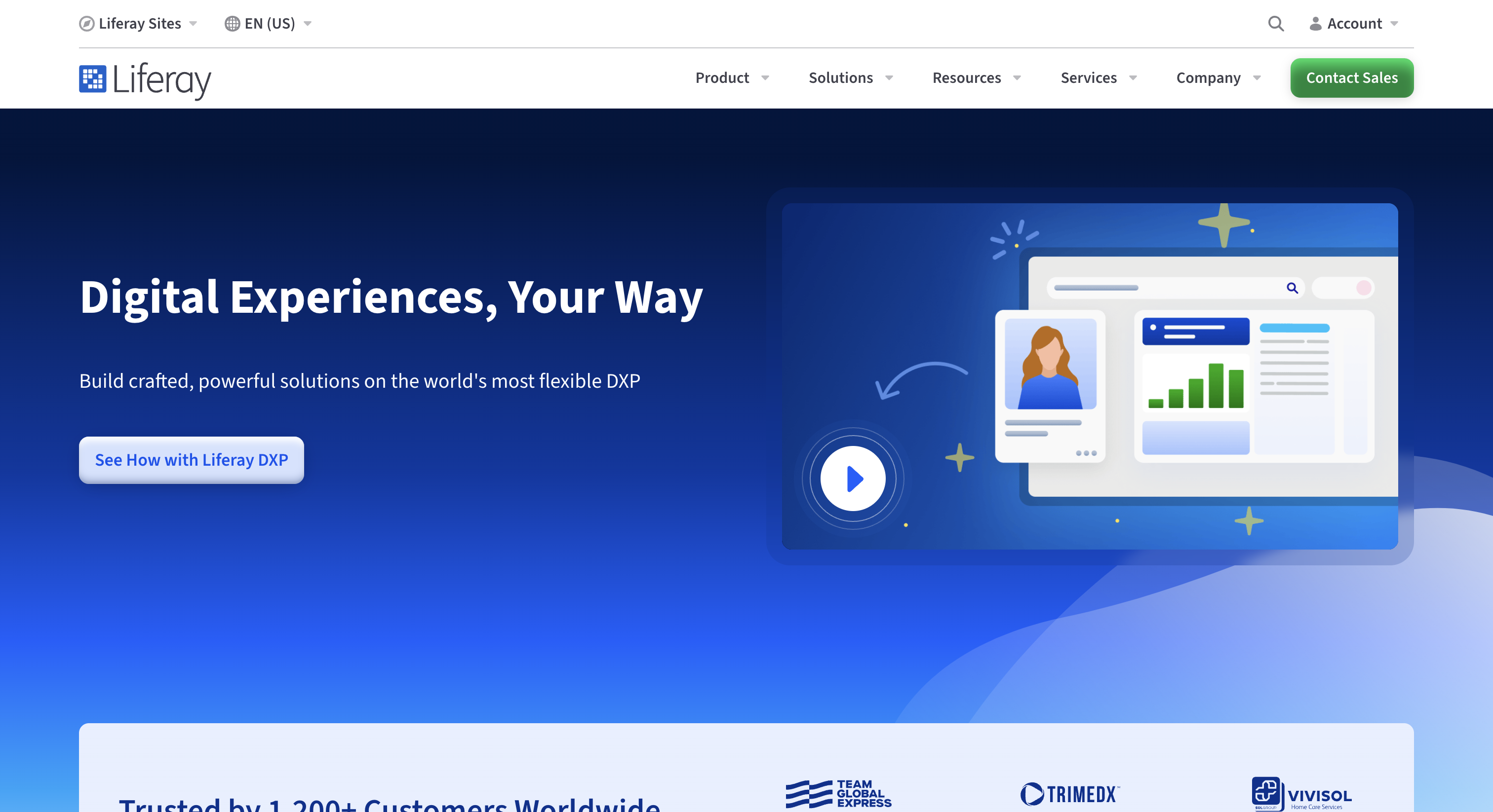 Liferay Website Homepage