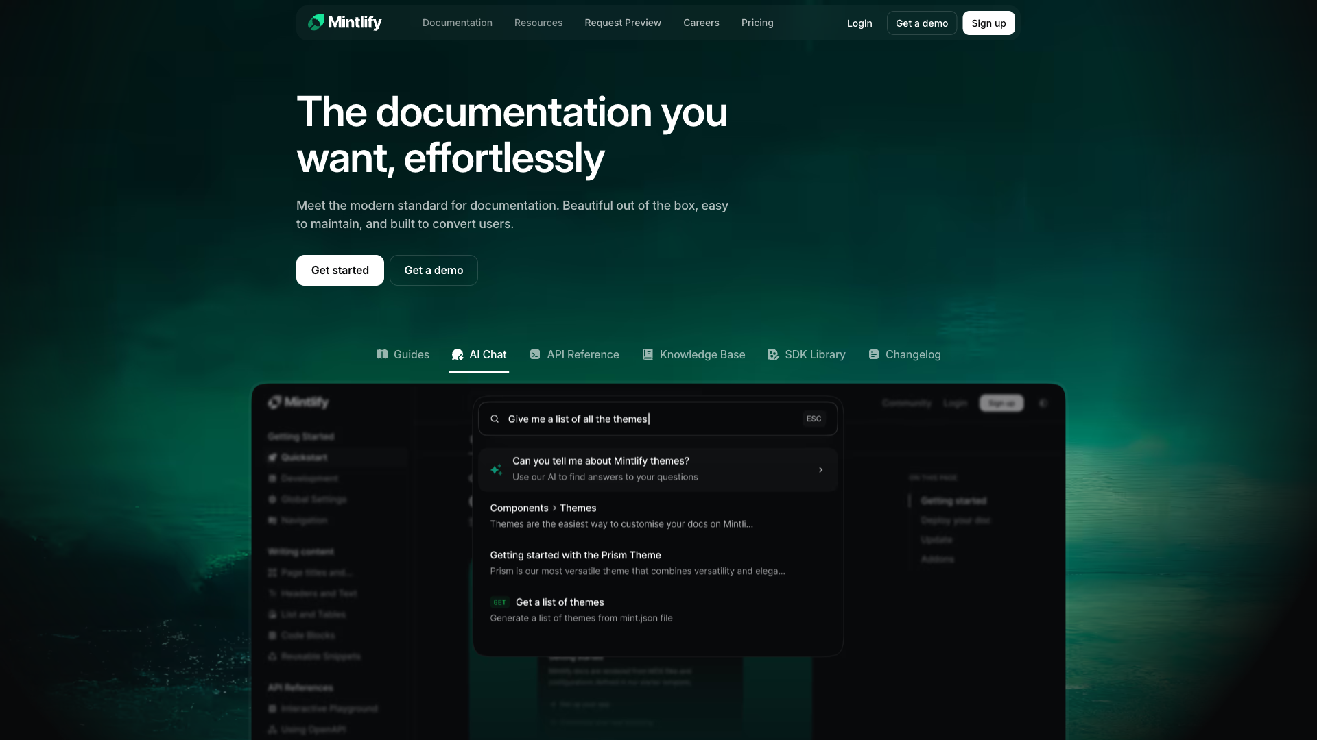 Mintlify Website Homepage