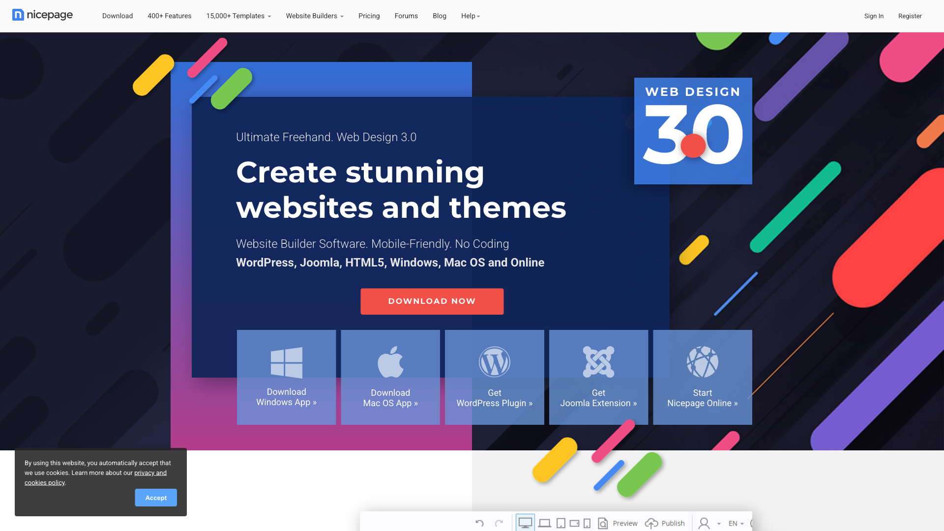 Nicepage Website Homepage