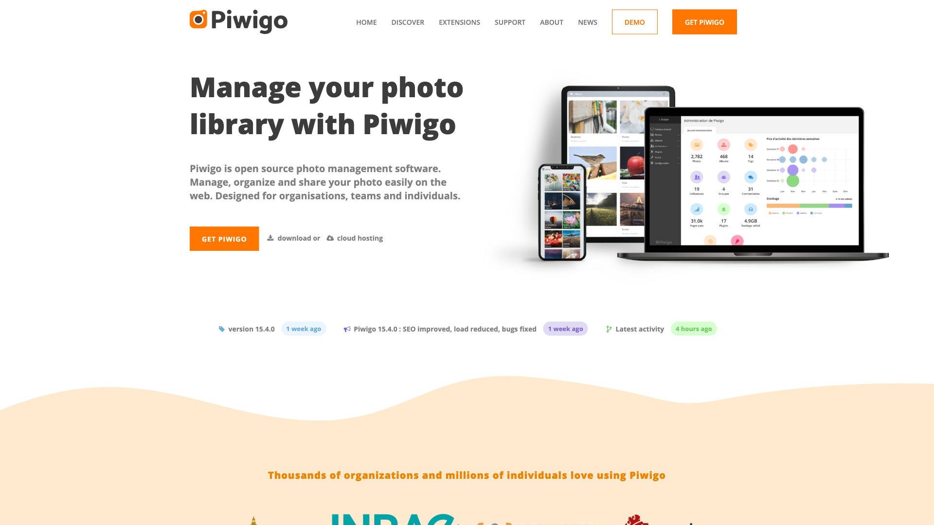 Piwigo Website Homepage