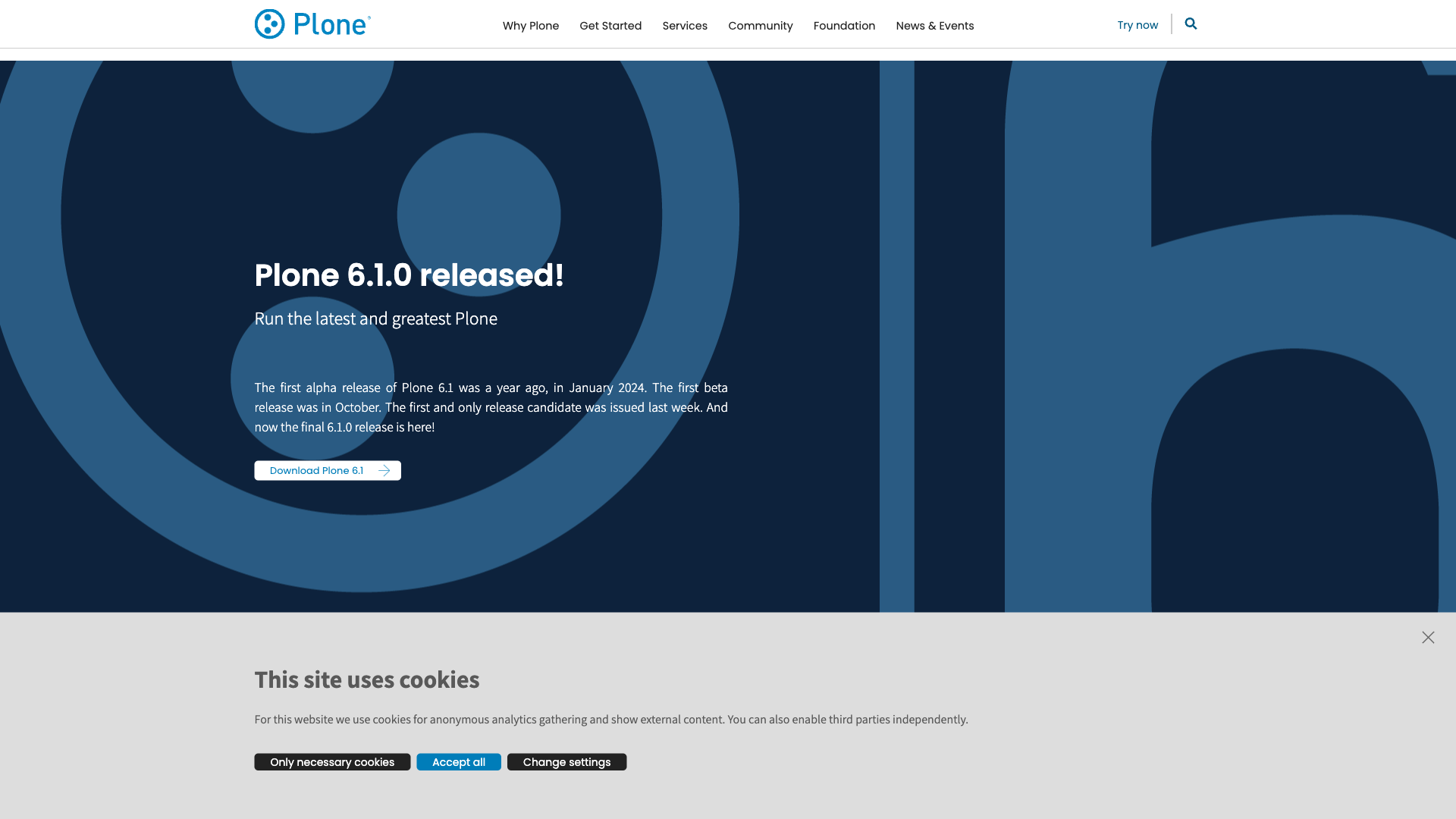 Plone Website Homepage
