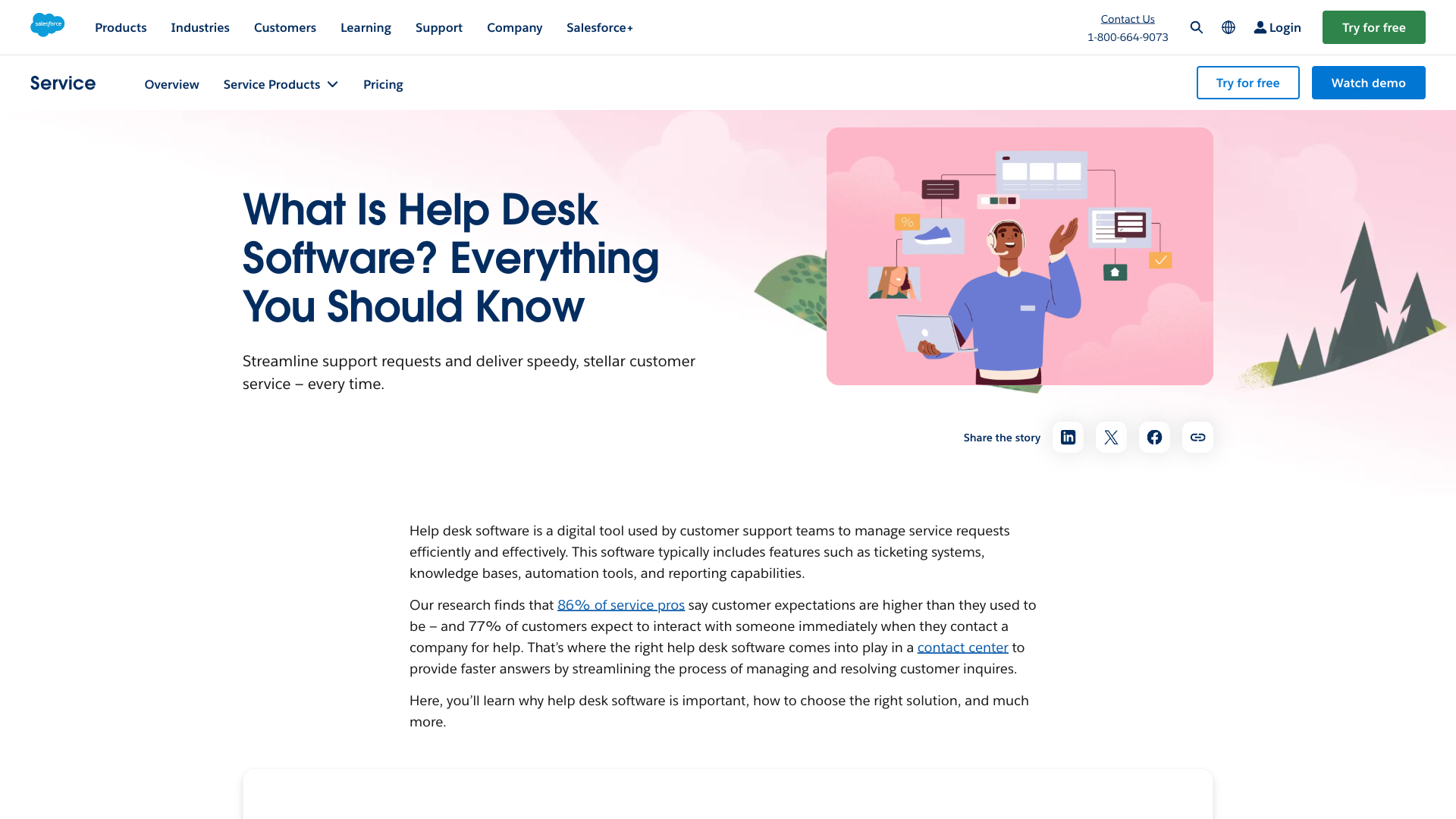 Salesforce Desk Website Homepage