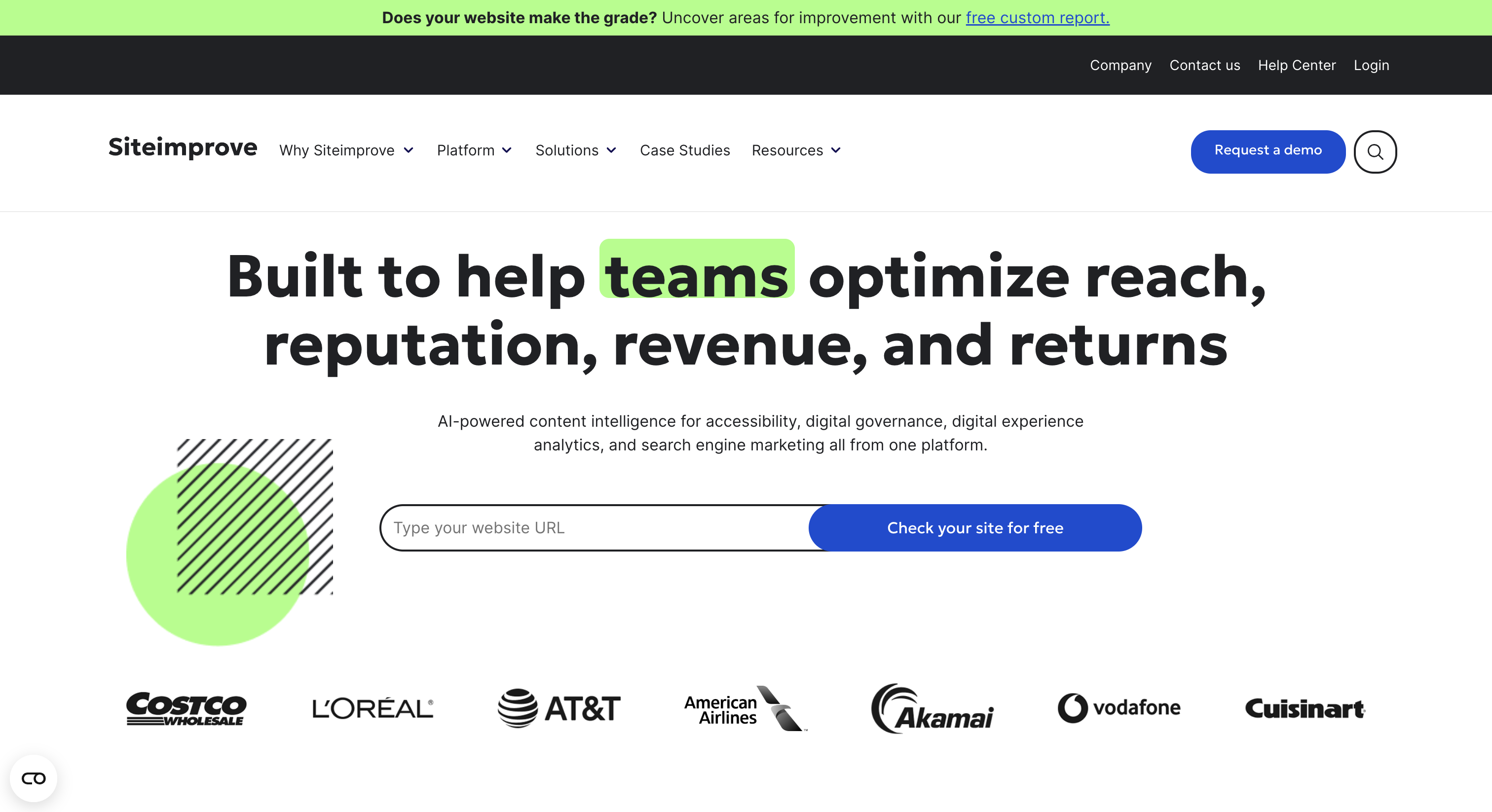 Siteimprove Website Homepage