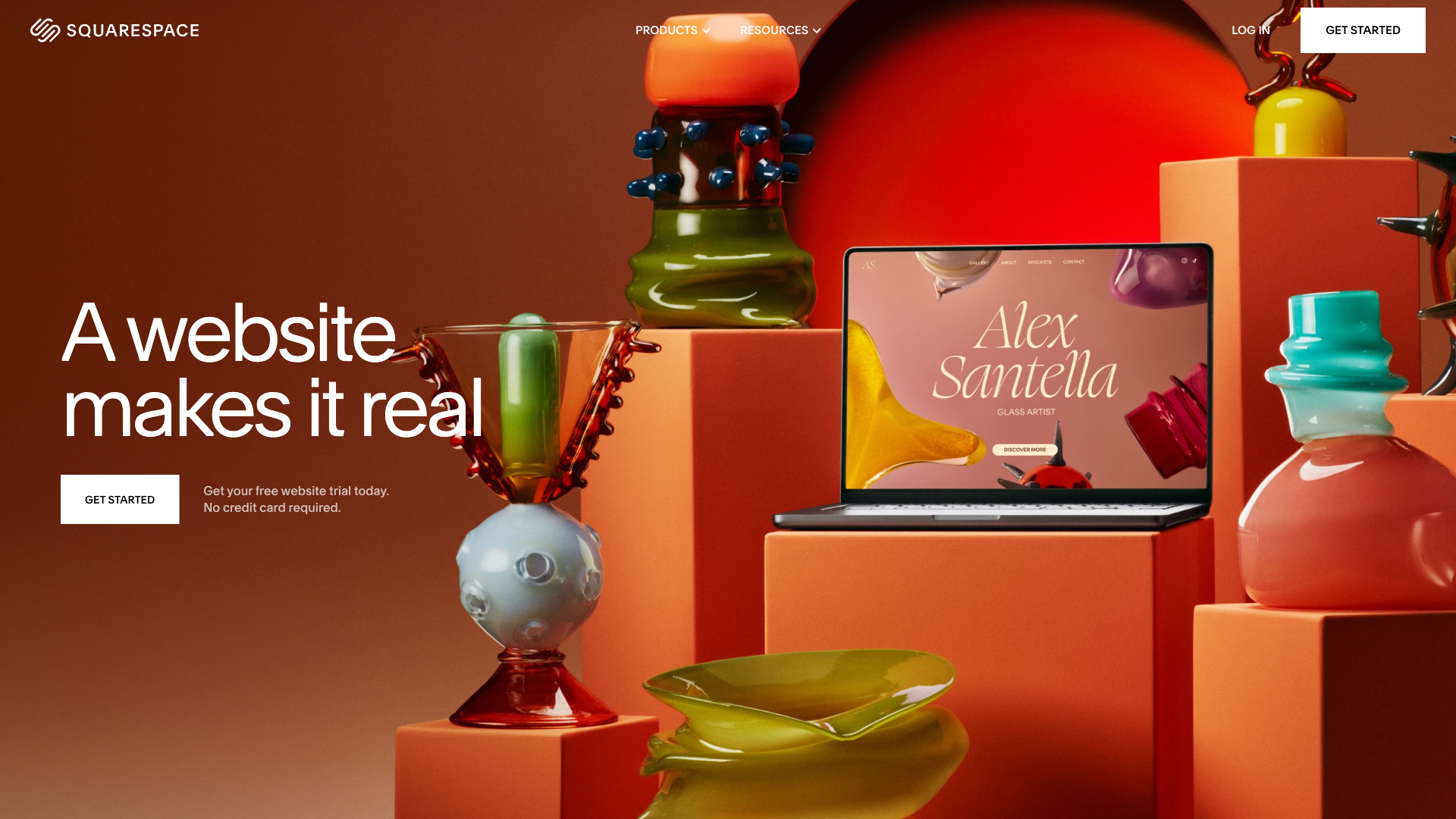 Squarespace Website Homepage
