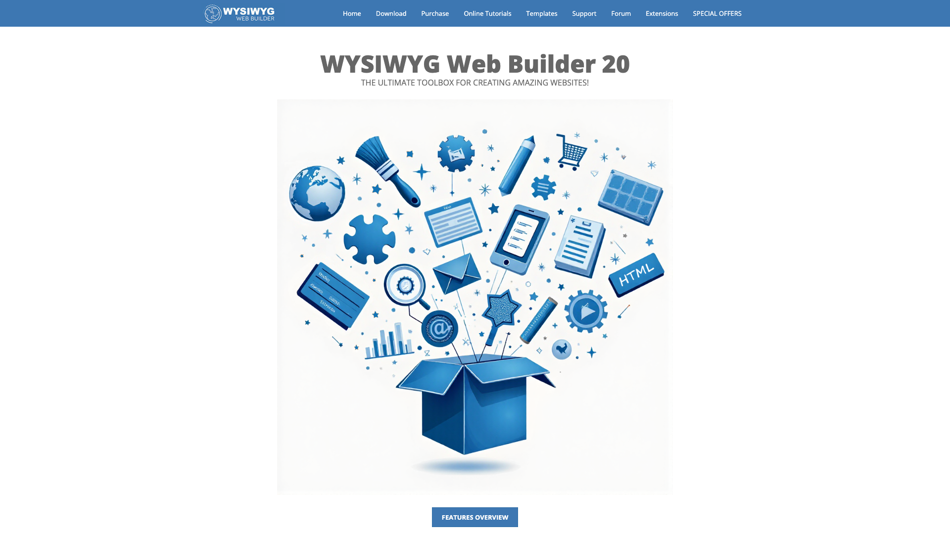 WYSIWYG Web Builder Website Homepage